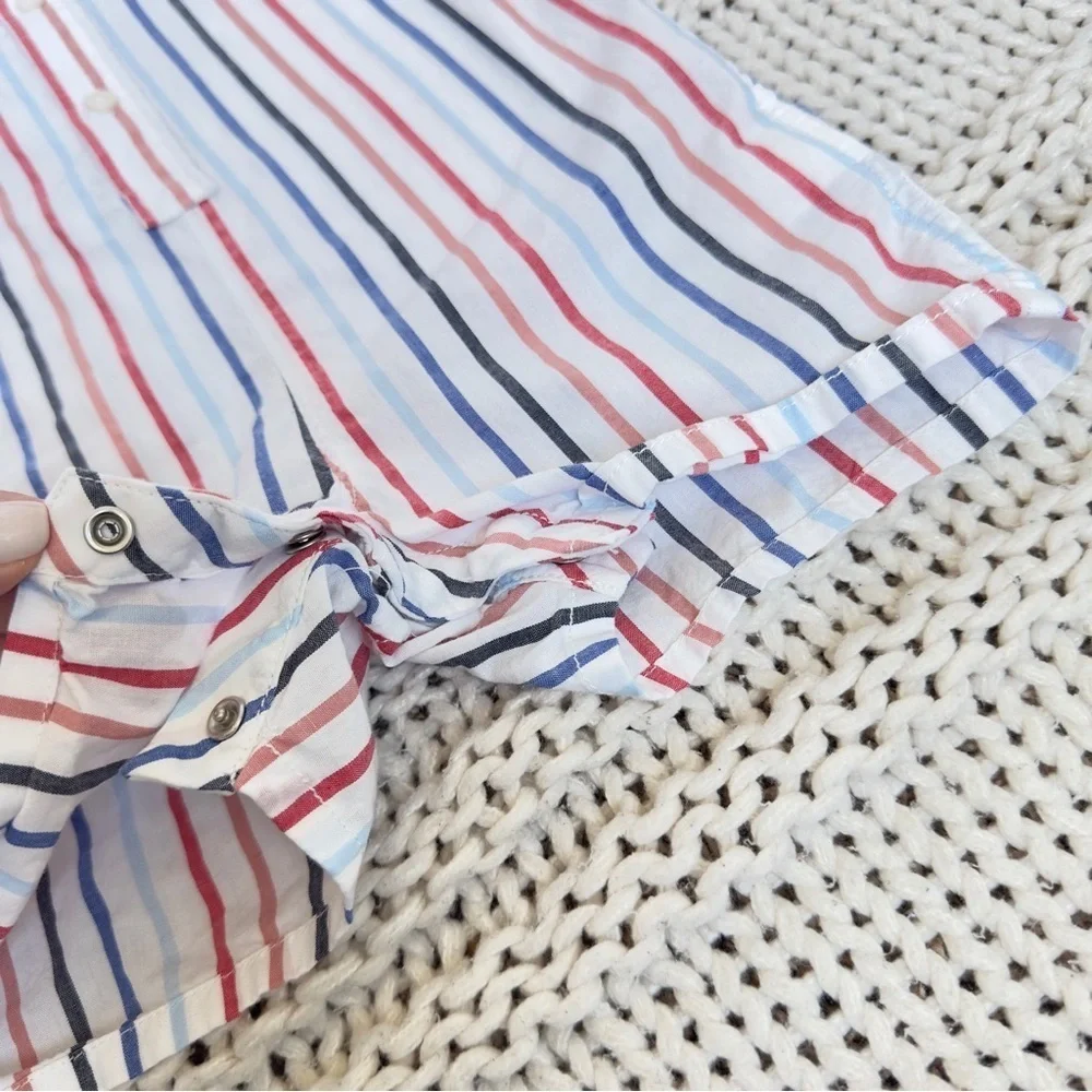 Baby Gap Striped Romper with Logo 18-24 Months
